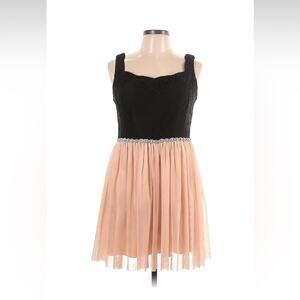 Jodi Kristopher tulle and lace cocktail party dress, size 13